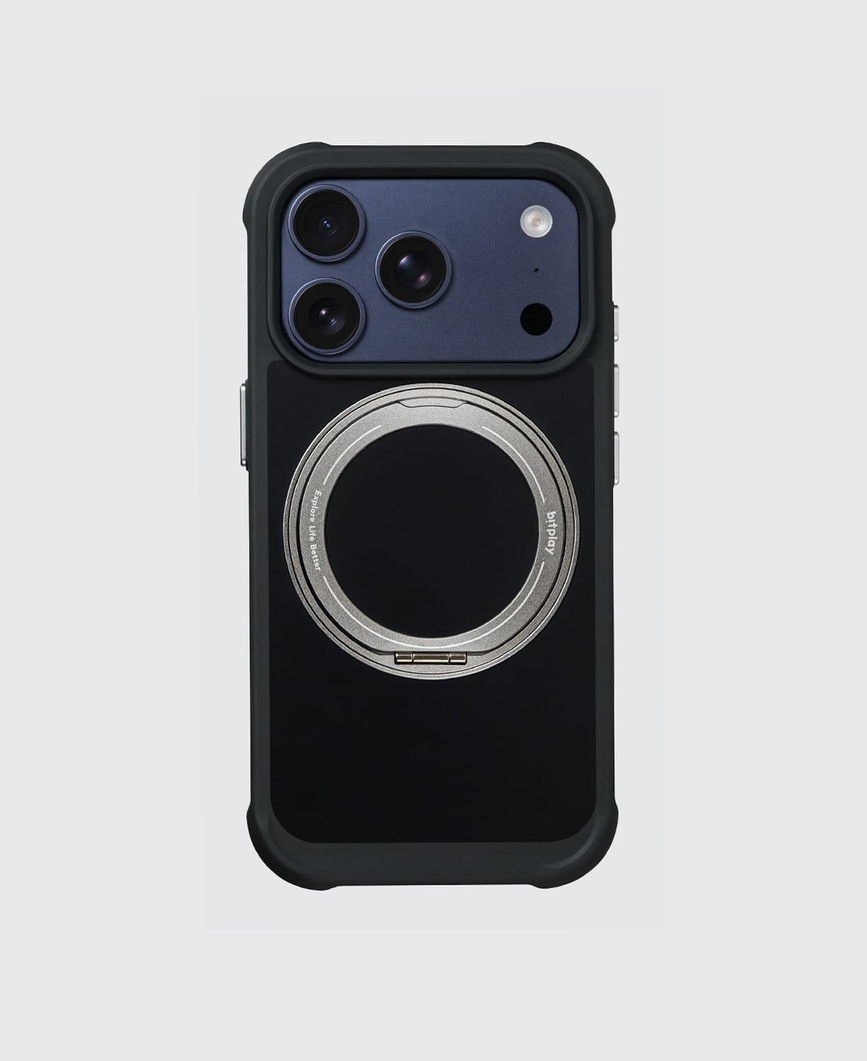 防摔磁吸立架殼  for iPhone 17 系列 暗夜黑