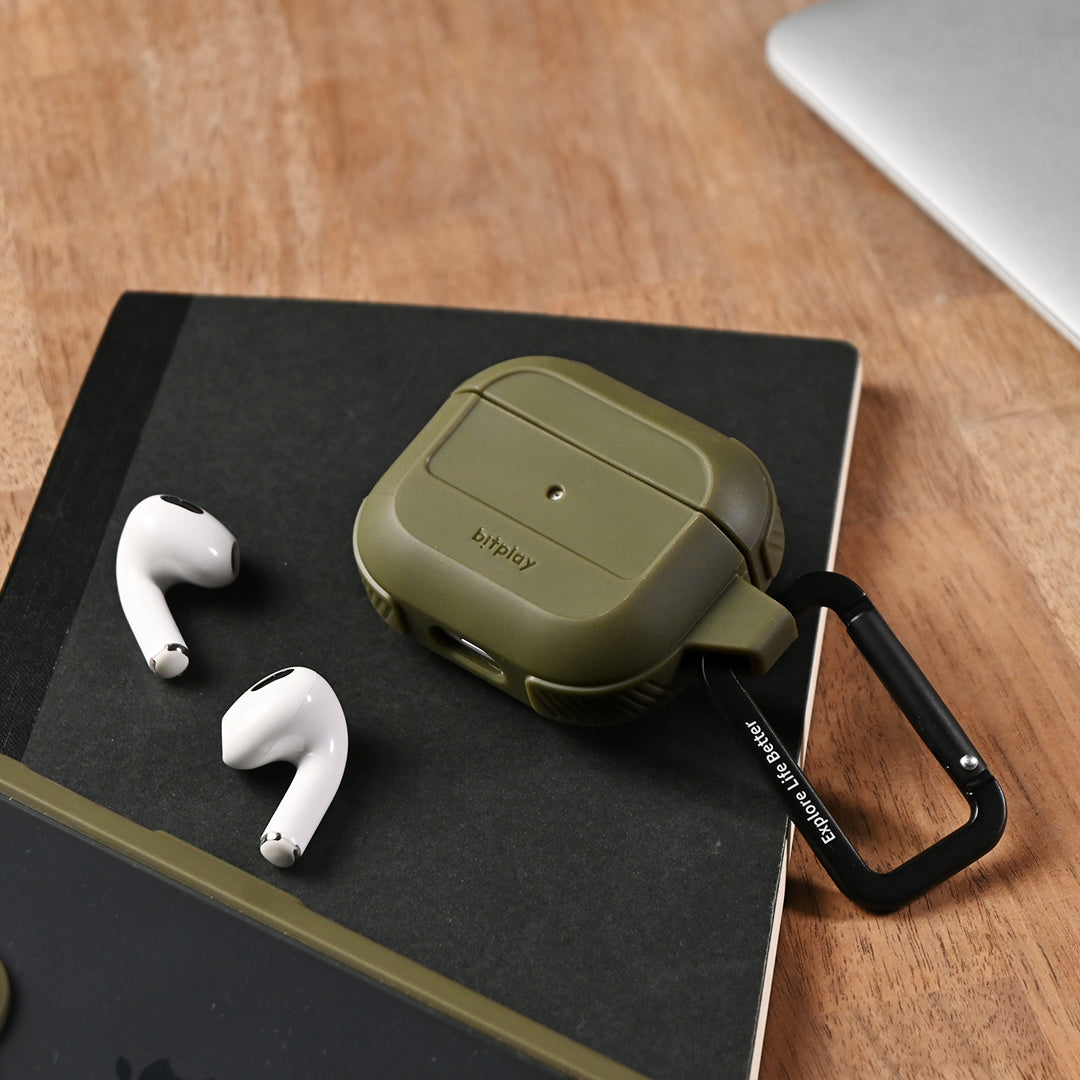 AirPods 3 機能保護套 奶茶色