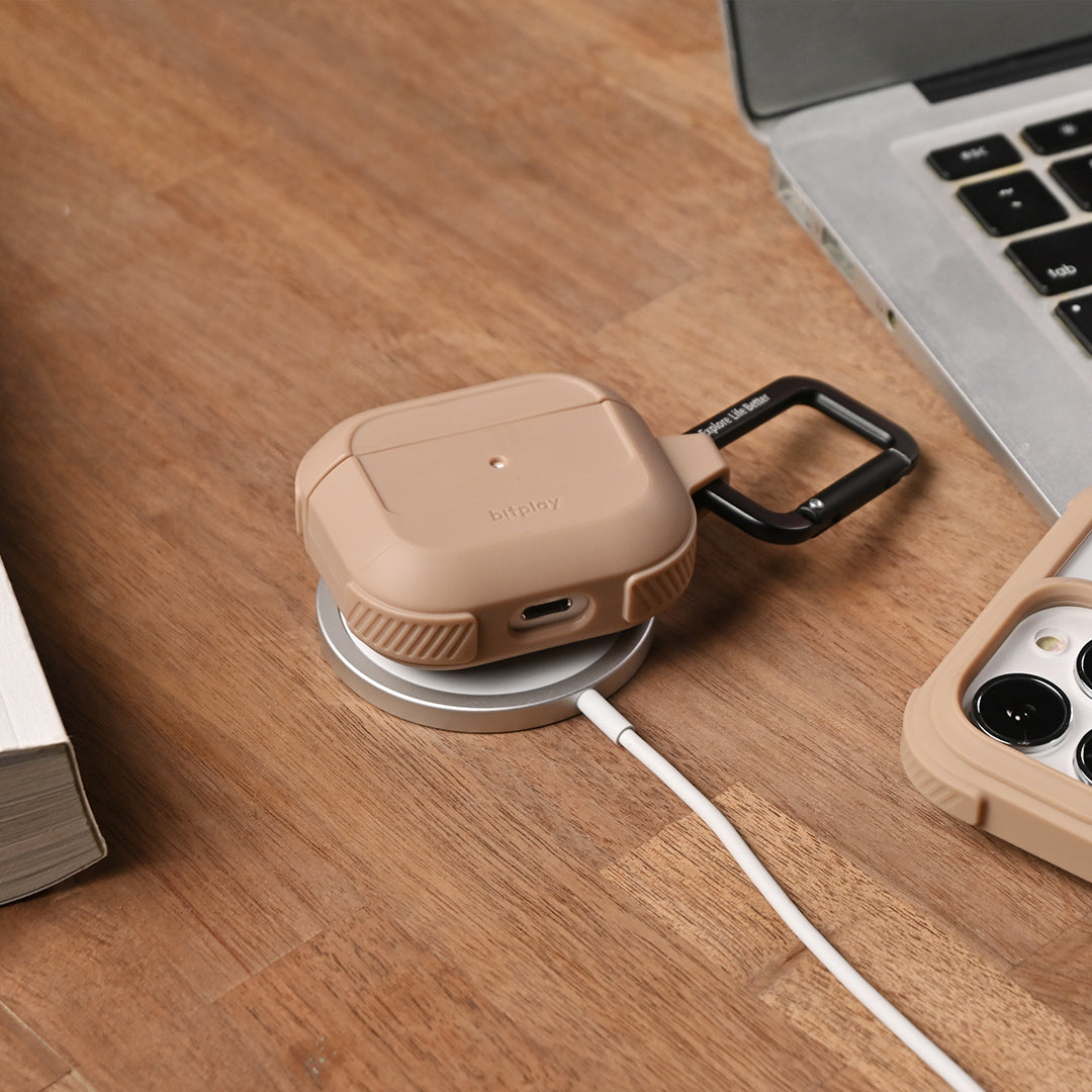 AirPods 3 機能保護套 奶茶色