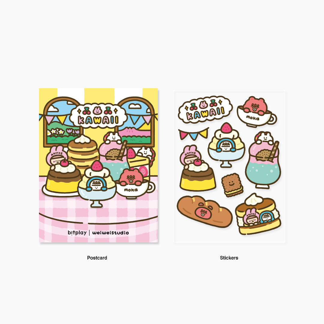weiweiboy 聯名插畫貼紙 甜點款